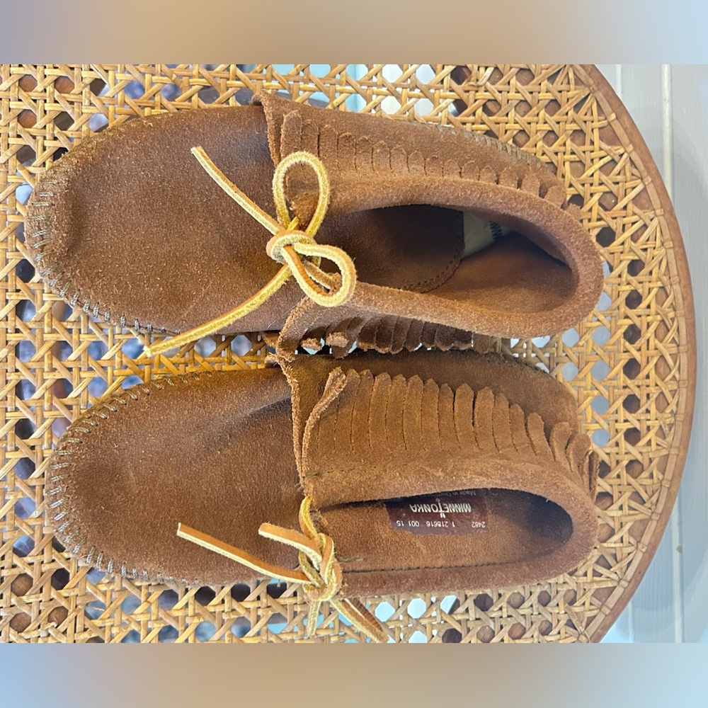 Minnetonka Tan Suede Footwear